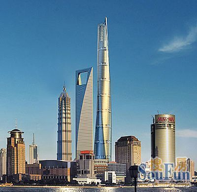 中國(guó)在建第一高樓“上海中心”主樓“躍出”地面